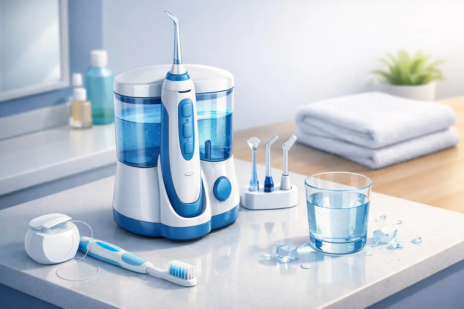 Bedste water flosser hjemme - sådan vælger du
