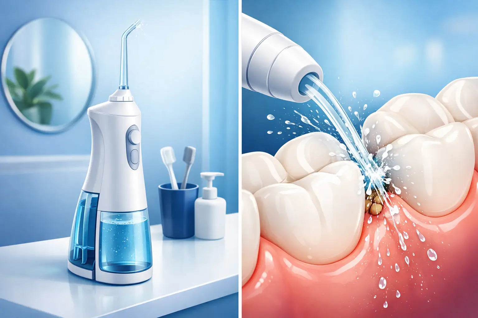 Hvordan bruger man water flosser korrekt?