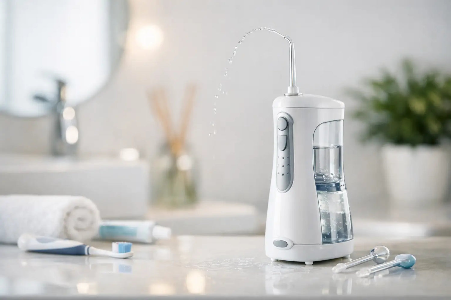 Sådan vælger du waterflosser rigtigt