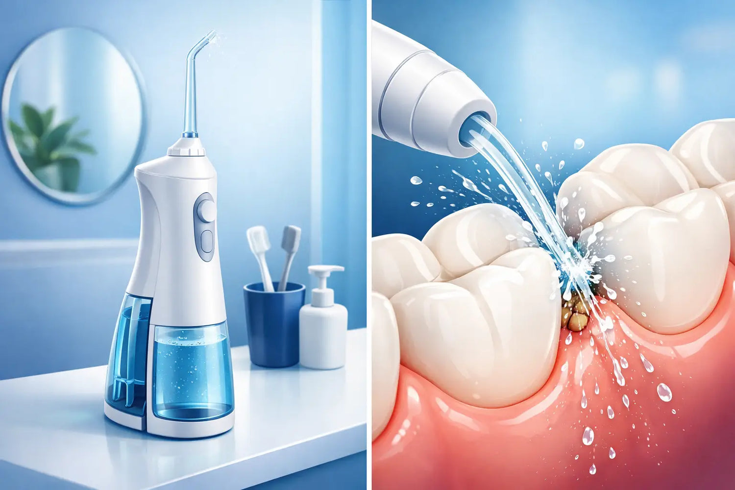 Hvordan bruger man water flosser korrekt?